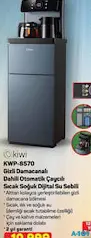 KİWİ KWP-8570 GİZLİ DAMACANALI DAHİLİ OTOMATİK ÇAYCILI SICAK SOĞUK DİJİTAL SU SEBİLİ KİWİ KWP-8570 GİZLİ DAMACANALI DAHİLİ OTOMATİK ÇAYCILI SICAK SOĞUK DİJİTAL SU SEBİLİ
